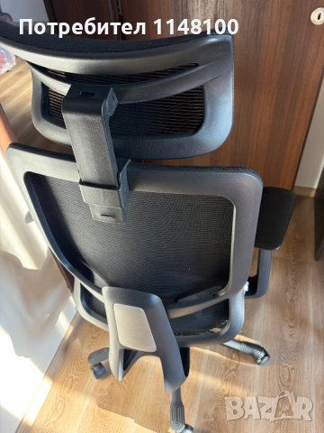 Ергономичен стол BETIM – ЧЕРЕН, снимка 8 - Столове - 53232070