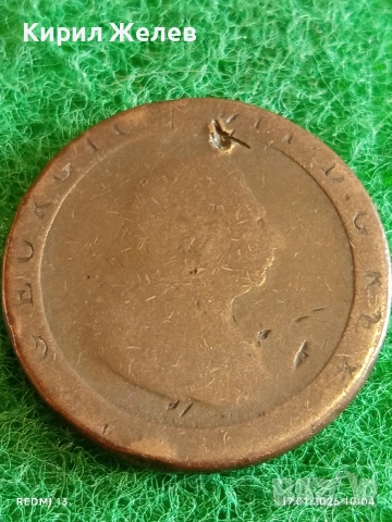 СТАРА монета пени Великобритания рядка за КОЛЕКЦИЯ ДЕКОРАЦИЯ 53131, снимка 5 - Нумизматика и бонистика - 53128997