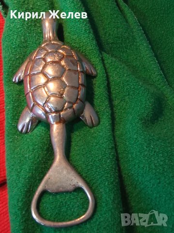РЯДКА КОЛЕКЦИОНЕРСКА СРЕБРИСТА БРОНЗОВА ФИГУРАЛНА ВИНТИДЖ АРТ ОТВАРАЧКА - КОСТЕНУРКА 38412, снимка 16 - Прибори за хранене, готвене и сервиране - 41398968