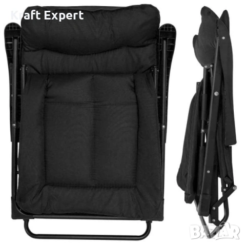 Сгъваем къмпинг стол тип шезлонг – 2в1 стол и легло, до 200 кг, снимка 5 - Къмпинг мебели - 53699118