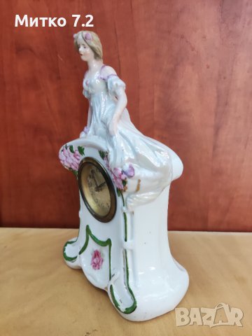 стар немски порцеланов часовник, снимка 3 - Антикварни и старинни предмети - 42445838