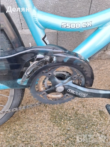 Велосипед RACER 28",алуминиева рамка,преден амортисьор,скорост 3×7,монтаж SHIMANO ACERA, снимка 8 - Велосипеди - 53600210