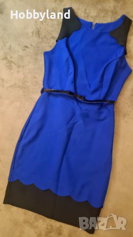 Елегантна синя рокля по тялото, снимка 4 - Рокли - 38659102
