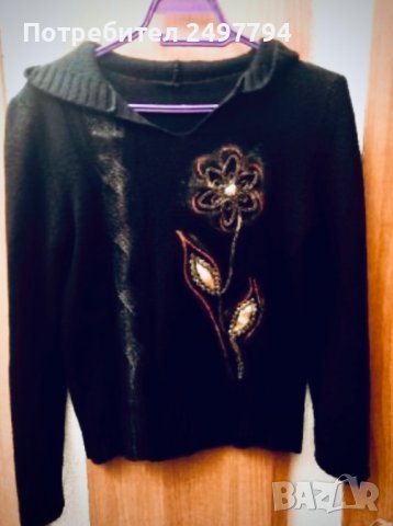 Дамски плетен пуловер