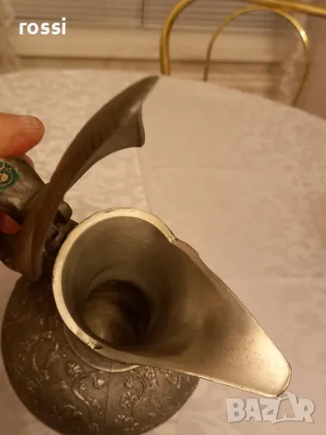 Vintage. Нов. Немски калаен сервиз за вино, ракия. Кана и 6 чаши. , снимка 11 - Антикварни и старинни предмети - 48827866