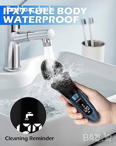 Нова Електрическа Акумулаторна самобръсначка тример за мъже подстригване, снимка 4 - Тримери - 41745843