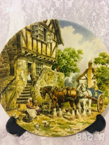 колекционерска порцеланова чиния за стена 2 , снимка 3 - Декорация за дома - 38939418