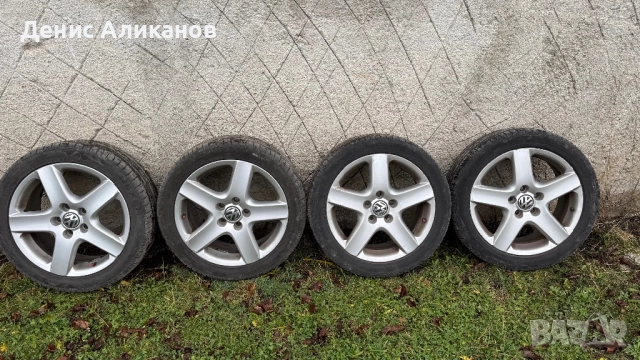 Джанти 5x112 за vw с нови летни гуми, снимка 2 - Гуми и джанти - 52642724