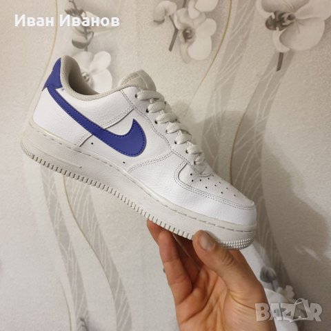 маратонки Nike Air FORCE 1 07 'White Purple' номер 37,5-38, снимка 9 - Маратонки - 39865499