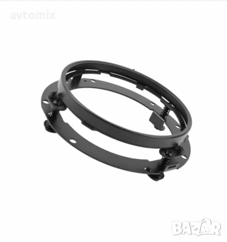 Монтажна скоба стойка за кръгли фарове 7" инча 18см, снимка 4 - Аксесоари и консумативи - 50175618