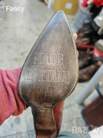 Дамски кожени ботуши с ток тип Western 36 номер , снимка 6 - Дамски ботуши - 51923036