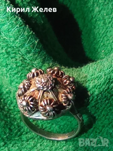 Старинен ВЪЗРОЖДЕНСКИ ФИЛИГРАНЕН СРЕБЪРЕН ПРЪСТЕН СРЕБРО ВИСОКА ПРОБА РЪЧНА КУЮМДЖИЙСКА РАБОТА 47507, снимка 17 - Антикварни и старинни предмети - 49294840
