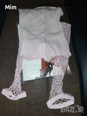  Розови чорапогащник/ клин / на мрежа , снимка 3 - Бельо - 42459715