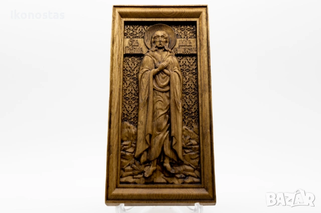 Релефна икона на света Марина от масивен дъб