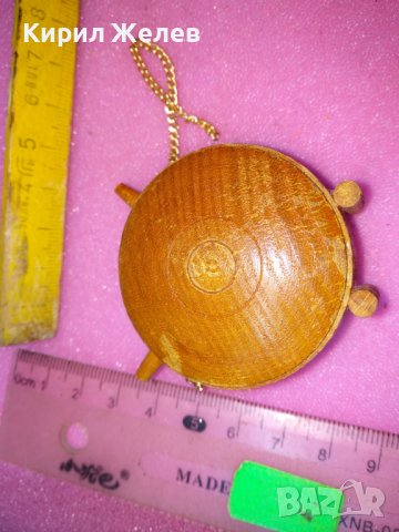 СТАРА ДЕКОРАТИВНА ДЪВЕНА БЪКЛИЦА - КОПРИВЩИЦА СУВЕНИР За КОЛЕКЦИЯ МЕХАНА БИТОВ КЪТ ВИЛА 42894, снимка 8 - Колекции - 44150536