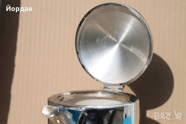 Кристална кана с метален посребрен обков , снимка 7 - Вази - 35831546