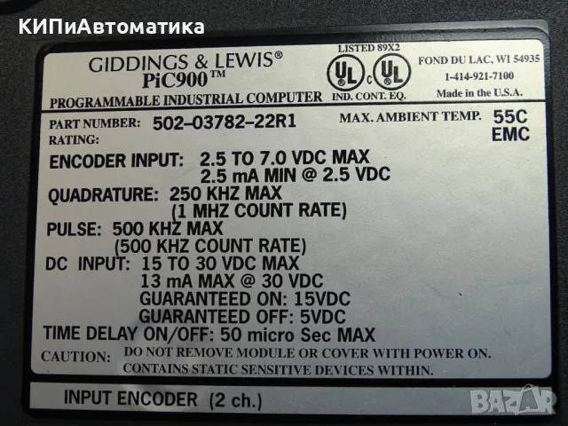 електронен модул GIDDINGS& LEWIS PiC900 502-03782-22R1 servo encoder module, снимка 5 - Резервни части за машини - 49192570