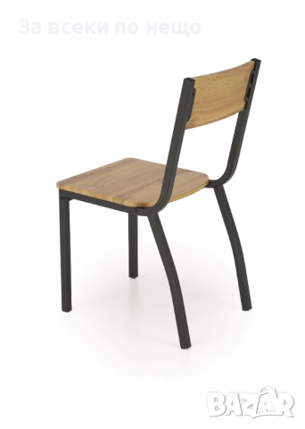 Комплект MILTON маса с 4 стола, натурално/черно Код P1622, снимка 11 - Маси - 52916997