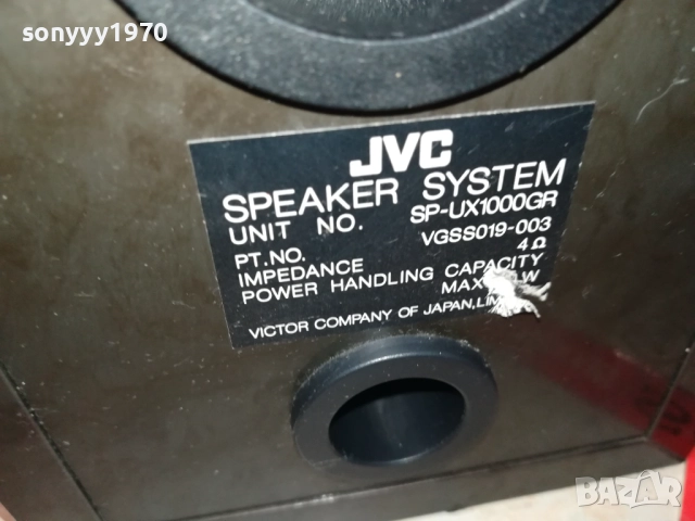 JVC SP-U1000GR 2БР ТОНКОЛОНИ ВНОС SWISS 3008252038LCHERY, снимка 17 - Тонколони - 51546171