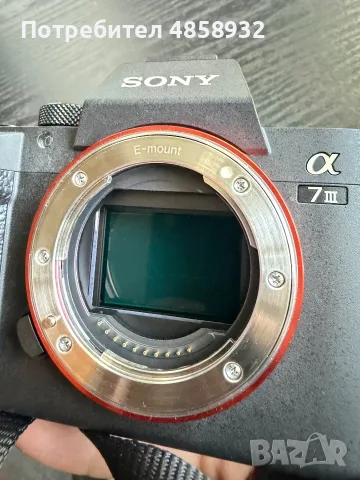 Sony A7 III + 3 обектива + карта, 2ра батерия, зарядно, чанта, други аксесоари, снимка 3 - Фотоапарати - 55942565