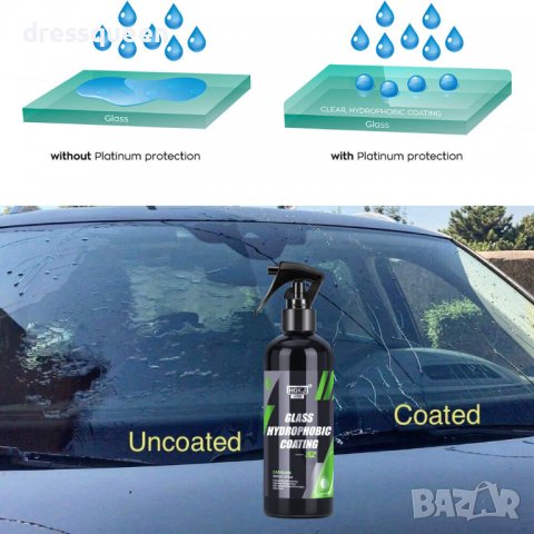 3841 Репелент против дъжд за отблъскване на водата от стъклата, снимка 6 - Аксесоари и консумативи - 39891481