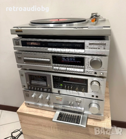 🔊Ретро аудио система - сет TECHNICS - усилвател, сд плеър, дек, тунер и опция еквалайзер и колони🔈, снимка 2 - Аудиосистеми - 53639294