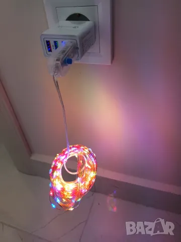 LED коледни лампички USB, 20м, 30м цветни Лед лампи