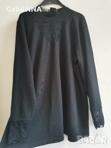 СТРАХОТНА ТУНИКА ФИНО ПЛЕТИВО С ДАНТЕЛА 3XL-4XL