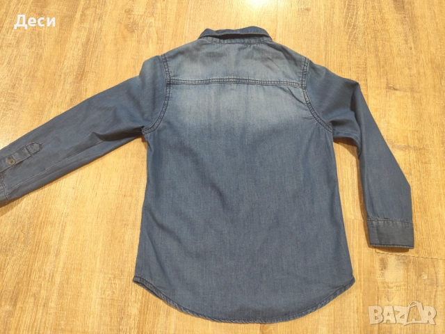 дънкова ризка на Benetton , снимка 4 - Детски ризи - 51570567