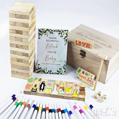 Комплект 101 забавни игри за бебешко парти с 2 начина за игра, снимка 6 - Други игри - 52720290