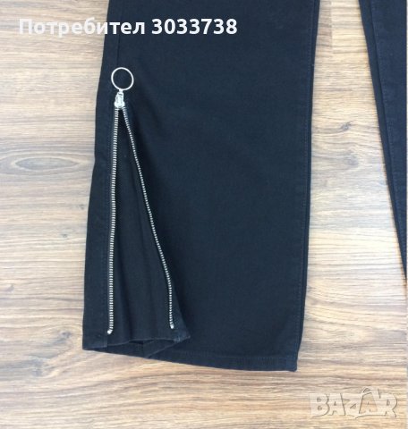 H&M Дамски памучни дънки с широк крачол и висока талия, снимка 5 - Дънки - 41774656