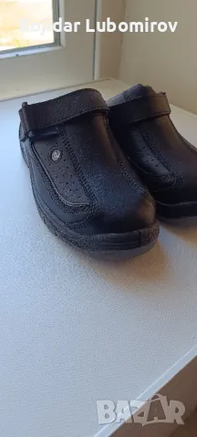 работни кожени чехли с бомбе 