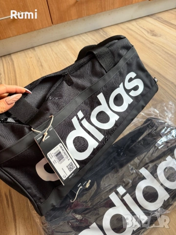 Чисто нов малък оригинален Сак Adidas Essentials Linear Duffel S !, снимка 10 - Сакове - 51253684