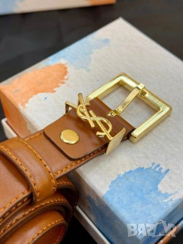 колани от естествена кожа в кутия ysl saint laurent , снимка 4 - Колани - 50663459