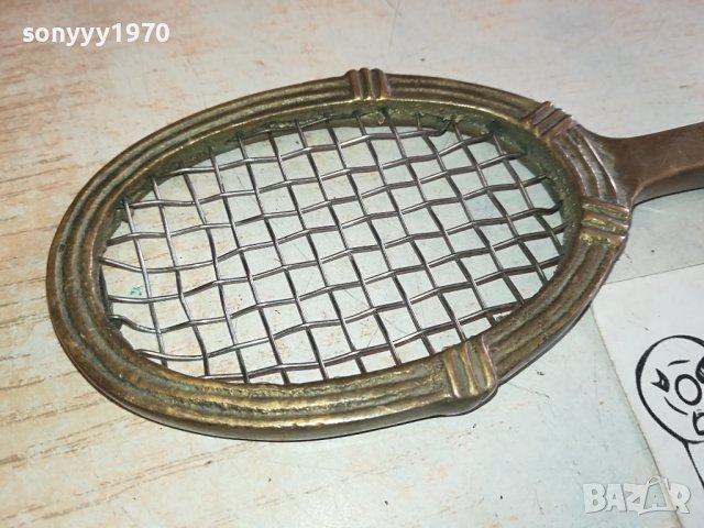 ТЕНИС РАКЕТА-МЕД/МЕСИНГ ОТ ФРАНЦИЯ 2502241715, снимка 2 - Антикварни и старинни предмети - 44462267