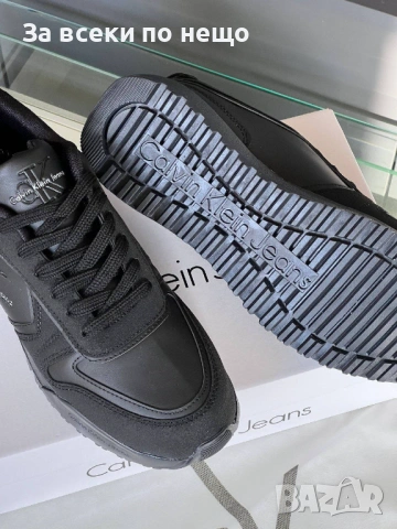 Calvin Klein Мъжки Черни Маратонки👟Мъжки Спортни Обувки В Черен Цвят Келвин Клайн Код E1207, снимка 3 - Маратонки - 53252984