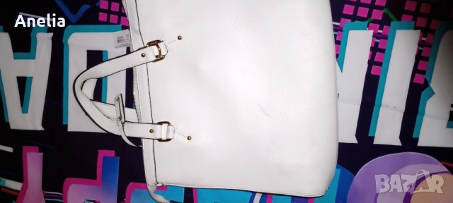 Дамска Чанта Естествена кожа Бяло, снимка 3 - Чанти - 52557517