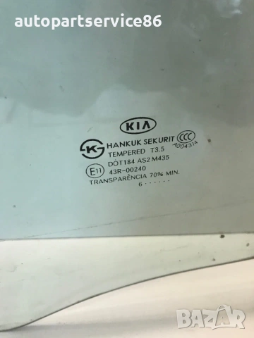 Задно ляво стъкло на врата за KIA Carens 2008, 43R-00240