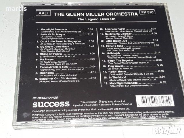 Колекция оригинални сд музика Glenn  Miller , снимка 2 - CD дискове - 34615665