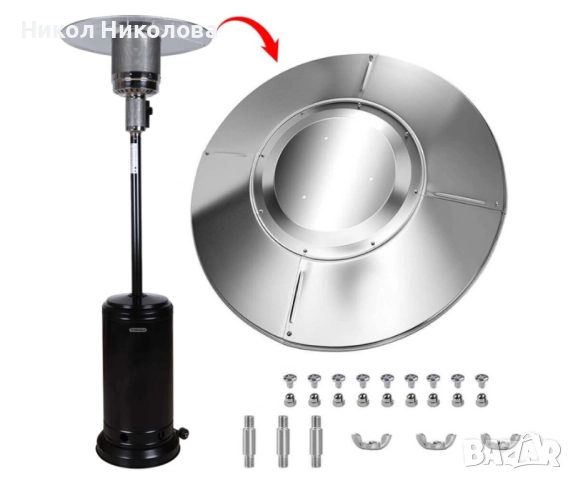 Външен газов отоплител TR135GRB, 13kW, гъба