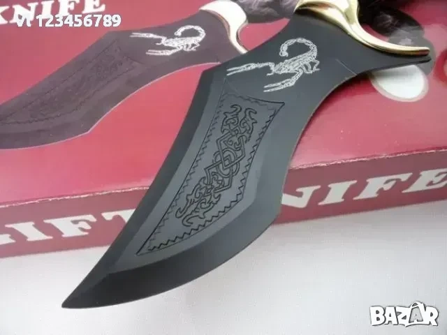 Колекционерски нож с форма и дизайн на Скорпион+стойка, снимка 3 - Колекции - 52777096