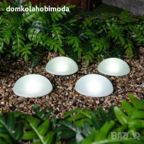 Соларни фенери 4 броя със соларна клетка