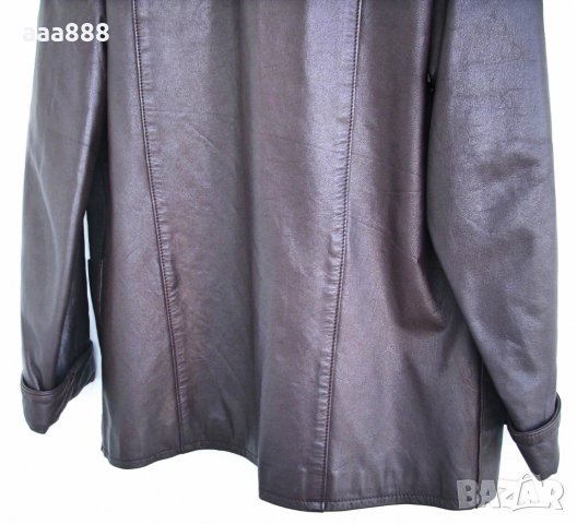 Дамско яке с ревери естествена кожа, снимка 9 - Якета - 34622627