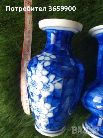 Две японски вазички, снимка 2 - Вази - 39936295