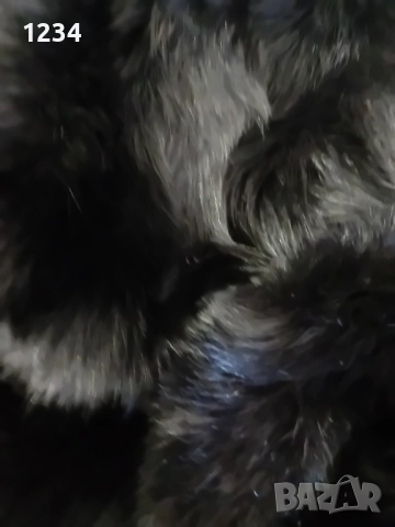 Разкошно дълго палто от черна лисица бутиково/Разкроен модел с вталяване и , снимка 6 - Палта, манта - 52524109