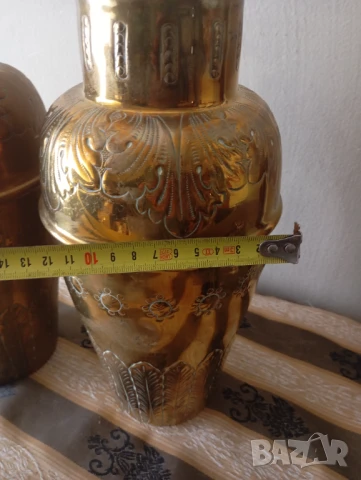 Комплект две вази в бароков стил, снимка 6 - Други ценни предмети - 50836489