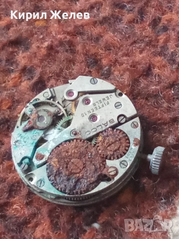 Механизъм с циферблат от стар ръчен часовник 52111, снимка 6 - Мъжки - 52260858