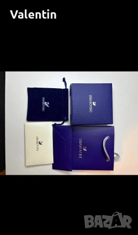 Swarovski/black swan, снимка 3 - Колиета, медальони, синджири - 53074365