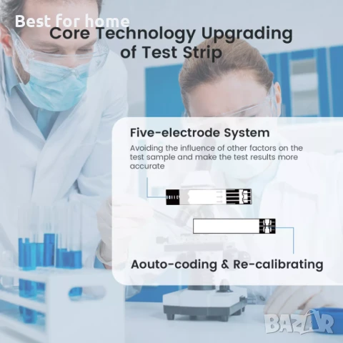 Sinocare Комплект от 100 бр. тест ленти за кръвна захар и 200 бр. лансети, снимка 3 - Уреди за диагностика - 51203289