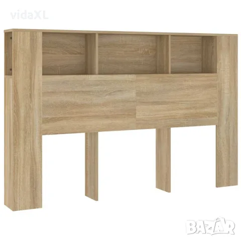 vidaXL Табла за легло тип шкаф, дъб сонома, 160x18,5x104,5 см, снимка 1 - Шкафове - 56148055